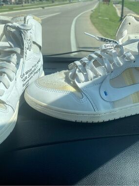 Jordan Men’s Athletic Shoes White with Cream Accents